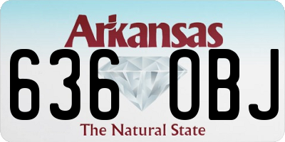 AR license plate 636OBJ