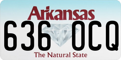 AR license plate 636OCQ