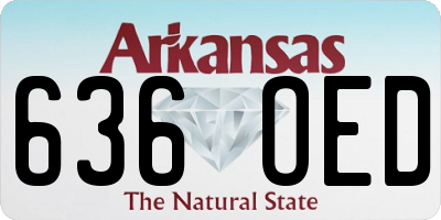 AR license plate 636OED