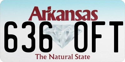 AR license plate 636OFT