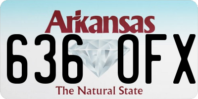 AR license plate 636OFX