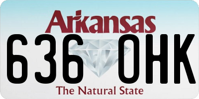 AR license plate 636OHK