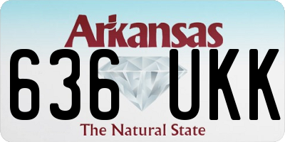AR license plate 636UKK