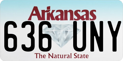 AR license plate 636UNY