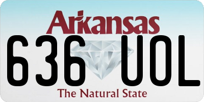 AR license plate 636UOL