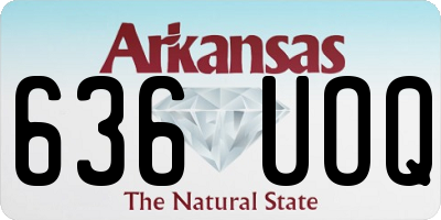 AR license plate 636UOQ