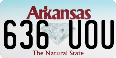 AR license plate 636UOU