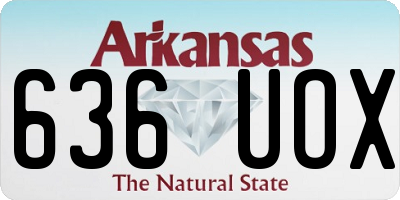 AR license plate 636UOX