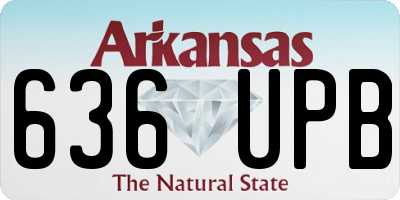 AR license plate 636UPB
