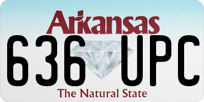 AR license plate 636UPC