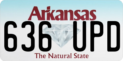 AR license plate 636UPD