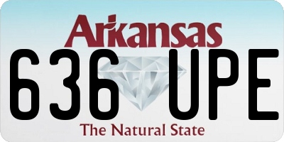 AR license plate 636UPE