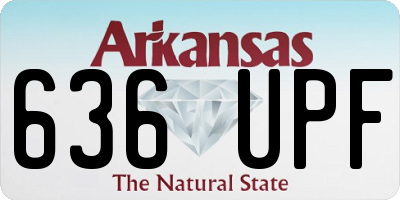 AR license plate 636UPF