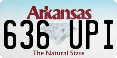AR license plate 636UPI