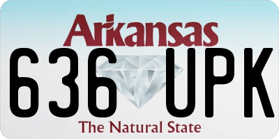 AR license plate 636UPK