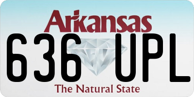 AR license plate 636UPL
