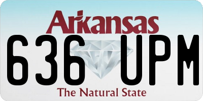 AR license plate 636UPM