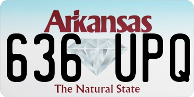 AR license plate 636UPQ