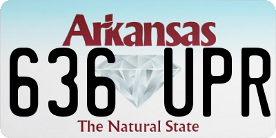 AR license plate 636UPR