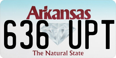 AR license plate 636UPT