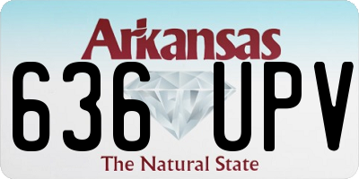 AR license plate 636UPV
