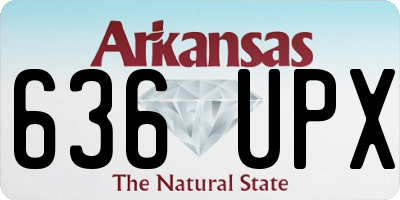 AR license plate 636UPX