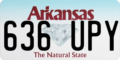 AR license plate 636UPY