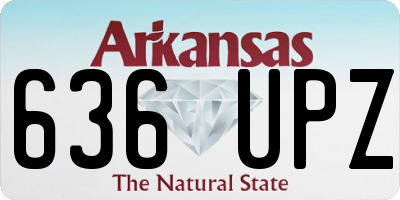 AR license plate 636UPZ