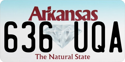 AR license plate 636UQA