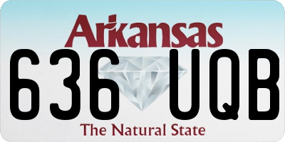 AR license plate 636UQB
