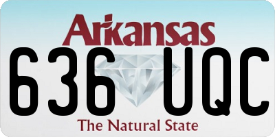 AR license plate 636UQC