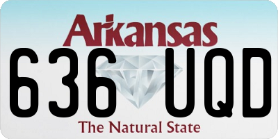 AR license plate 636UQD