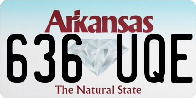 AR license plate 636UQE