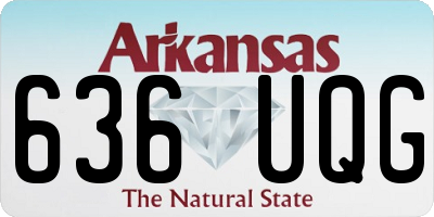 AR license plate 636UQG