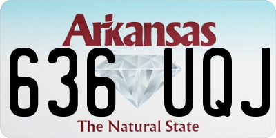 AR license plate 636UQJ