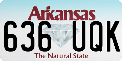 AR license plate 636UQK