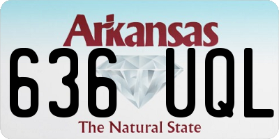 AR license plate 636UQL