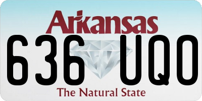 AR license plate 636UQO