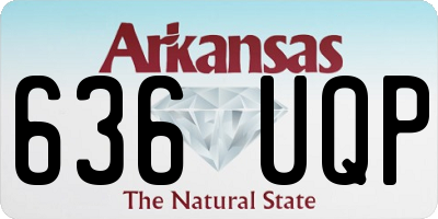 AR license plate 636UQP