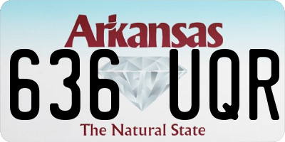 AR license plate 636UQR