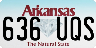 AR license plate 636UQS