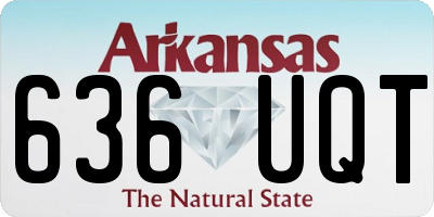 AR license plate 636UQT