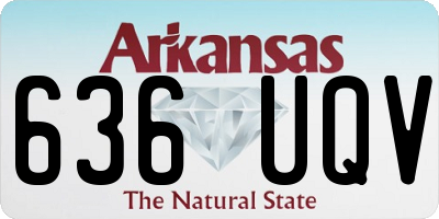 AR license plate 636UQV