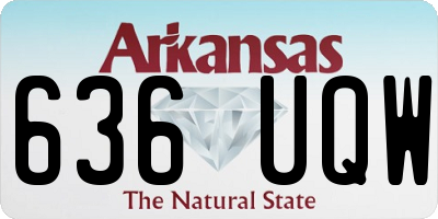 AR license plate 636UQW