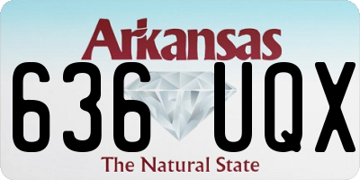 AR license plate 636UQX