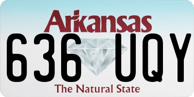 AR license plate 636UQY