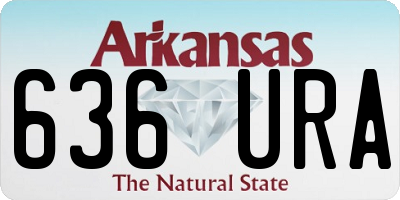 AR license plate 636URA