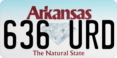 AR license plate 636URD