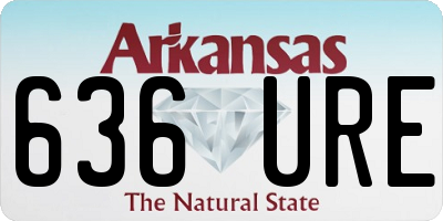 AR license plate 636URE