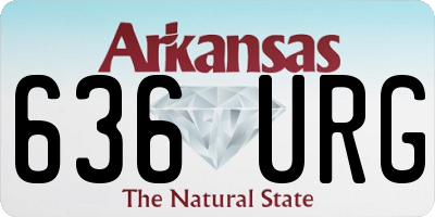 AR license plate 636URG